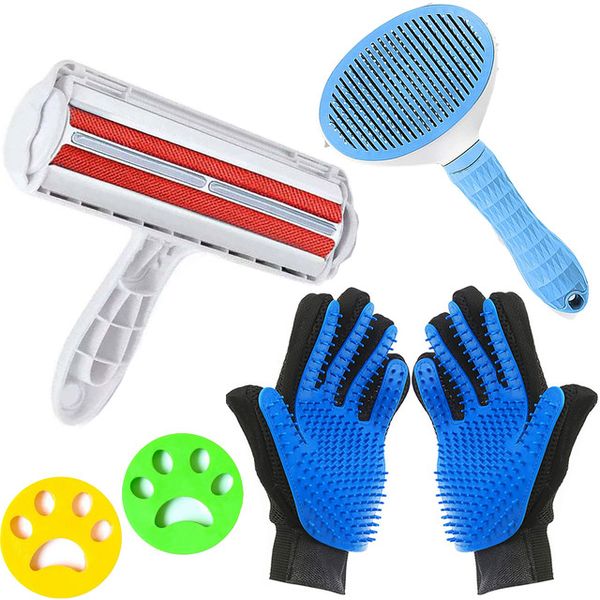 Cart In Mart Pet Hair Remover Kit With Lint Laundry Cleaners Brush &amp; Gloves