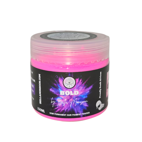150ml Bella Monsoon Semi-Permanent Hair Pigment Powder- Tangerine | DIY Kit