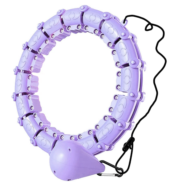 24 Detachable Knots Exercise Hula Hoop Smart Weighted Fit Hoop