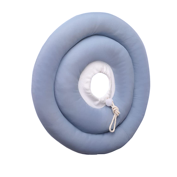 Adjustable Pet Recovery Collar Soft Soft Dog Protective Collar - Blue