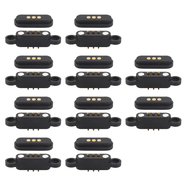 10 Pairs Spring Loaded Magnetic Pogo Pin 2 3 Mm Through Holes Male
