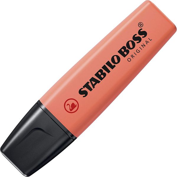 Red Stabilo Boss Highlighter Pastel Colour X2 image