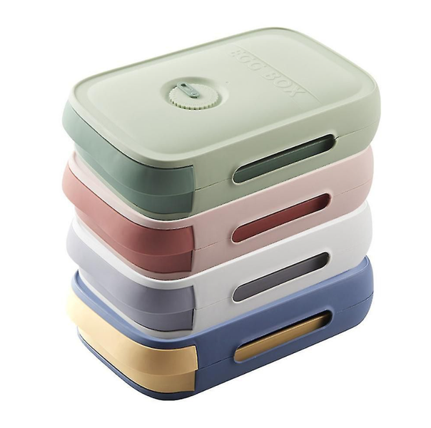 4Pcs Refrigerator Stackable Egg Storage Box Container Drawers