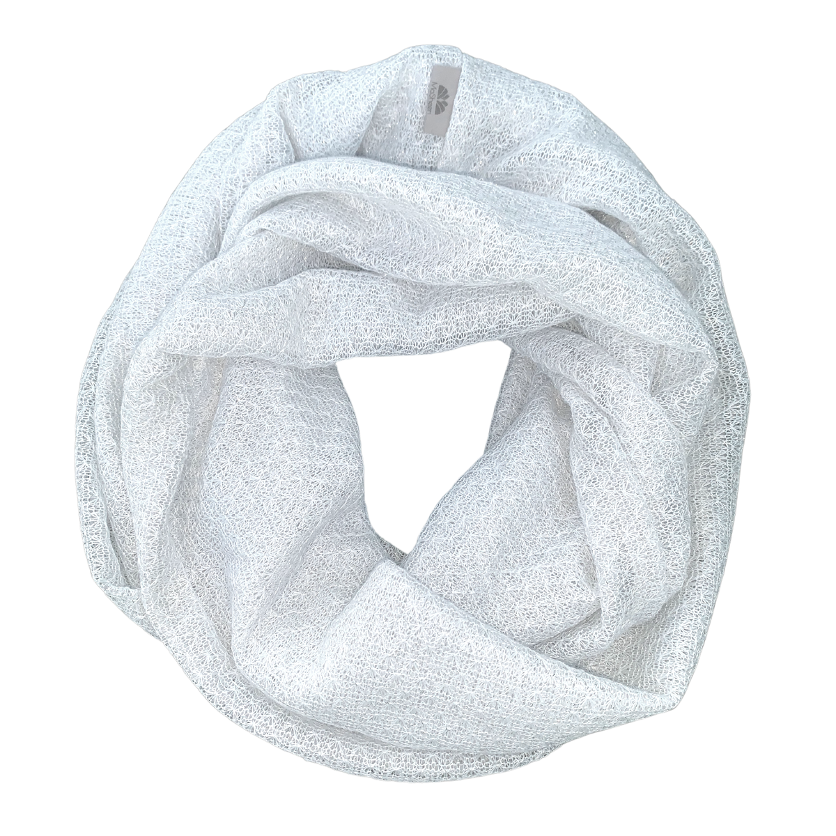 Scarf - Infinity - White Shimmer - Fine Lace Knit | Shop Today. Get it ...