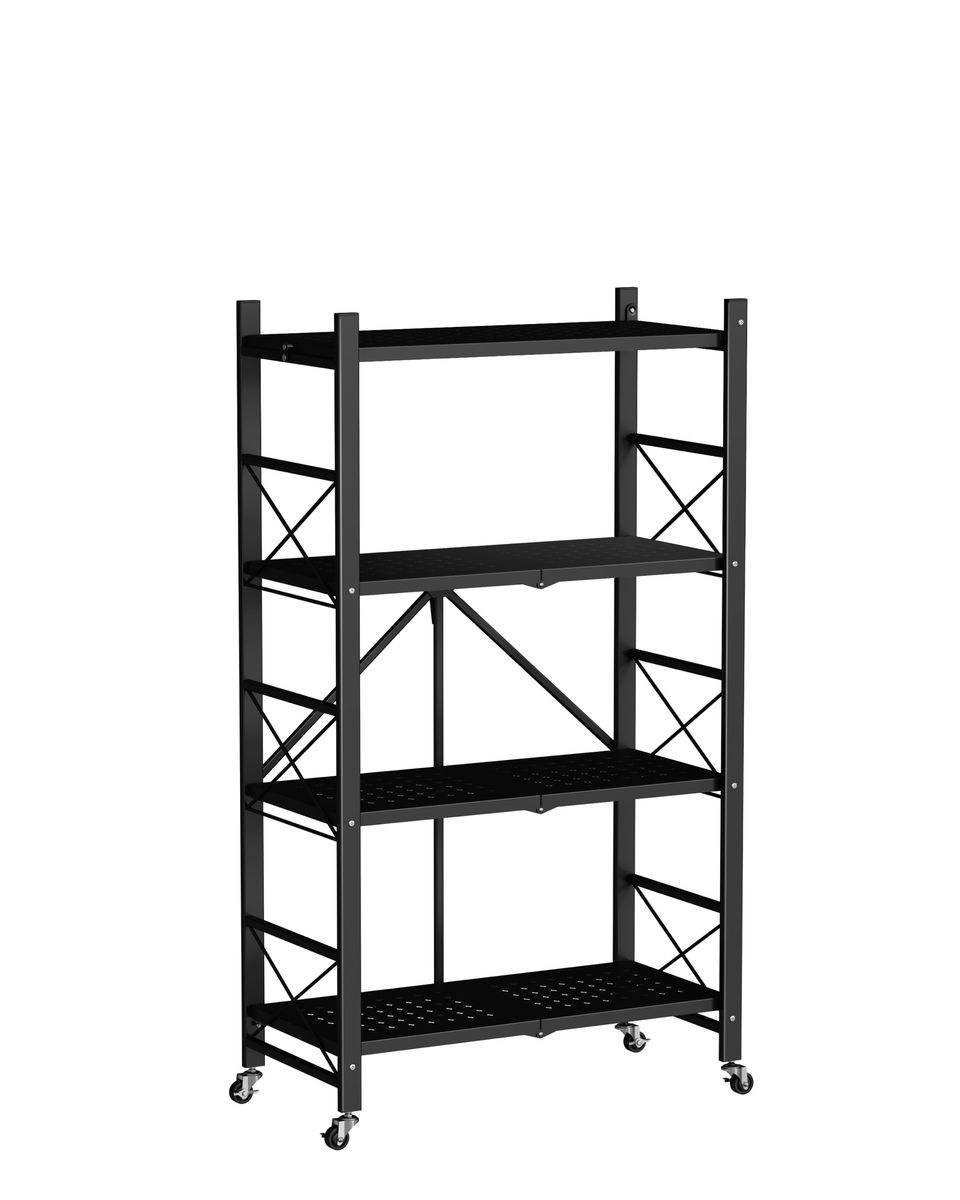 Soul Lifestyle 4 Tier Modern Storage Shelving Unit Black Buy Online
