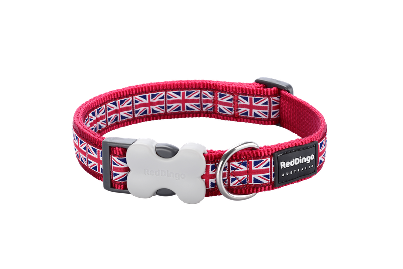 Red Dingo Design Collar - UK Flag