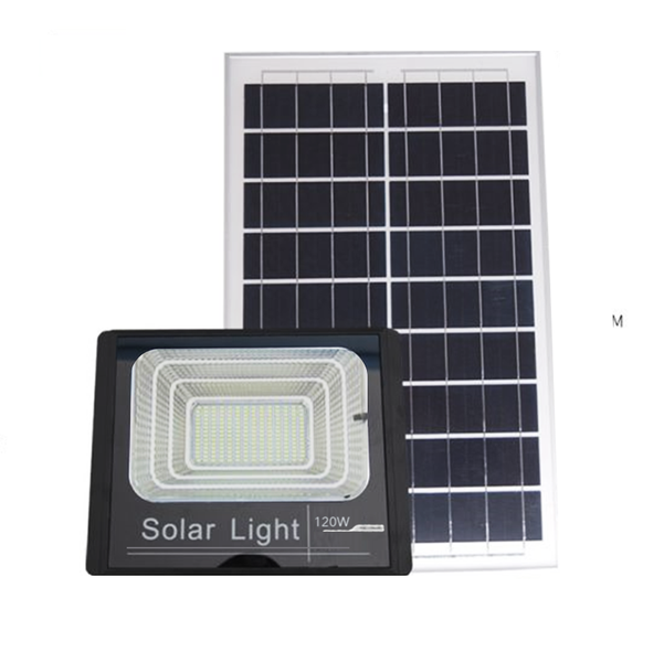 Wish Outdoor 120W High Power Solar Flood Light with Power Indicator