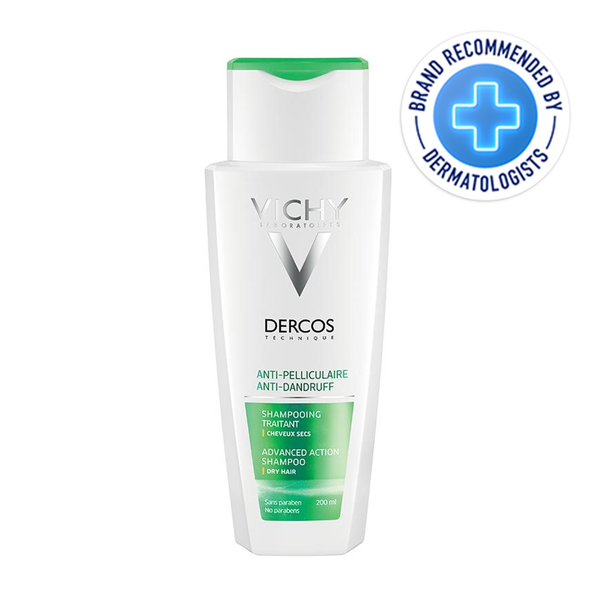 Vichy Dercos Anti-Dandruff and Anti-Itch Shampoo for Dry Hair with Salicylic Acid 200ml