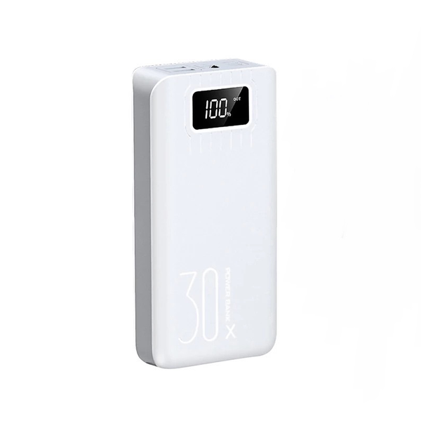 30,000 mAh Fast Charging Power Bank - White