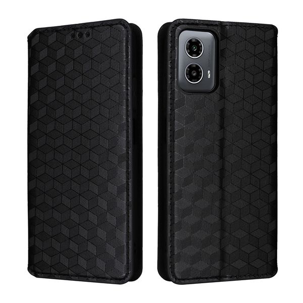 Flip Cover Compatible for Motorola Moto G34 Shockproof Leather Cover