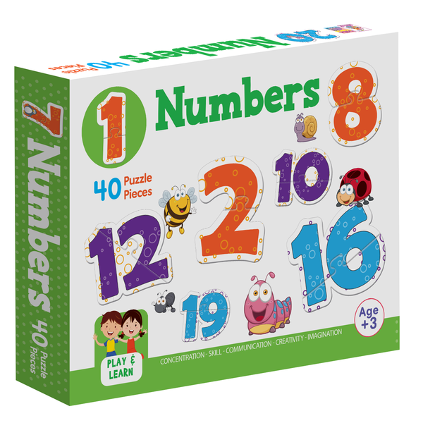 Kids Play &amp; Learn: Numbers 40 Piece Jigsaw Puzzle