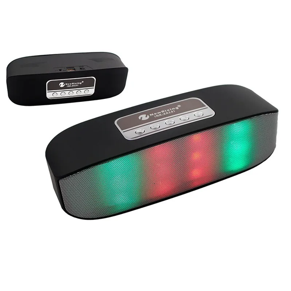 New Rixing NR2014 Black Mini Bluetooth Wireless Speaker