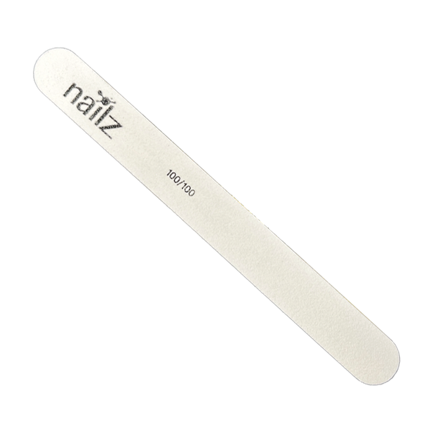 Nailz Nail File - Straight White (100/100) X 5 image