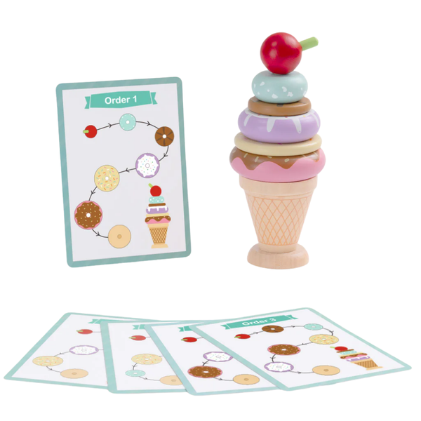 TookyToy - Making An Ice Cream - Stacking &amp; Sequencing Activity Toy