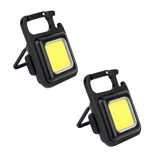 Set Of 2 500Lm Rechargeable Mini Keychain Light