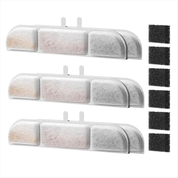 Filter And Sponge Set For 84 Ounces Cordless Pet Drinking Fountain