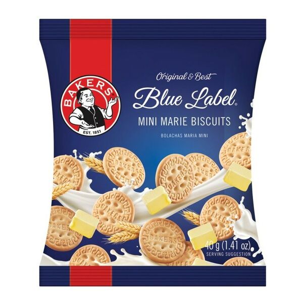 Bakers Mini Marie Biscuits 24×40 g - Light &amp; Crispy Tea Biscuits