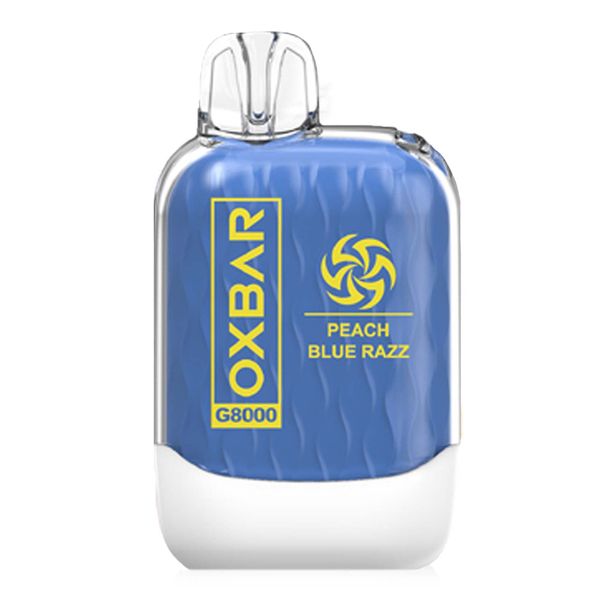 Oxbar 8000 Puffs 50mg Rechargeable Disposable - Peach Blue Razz