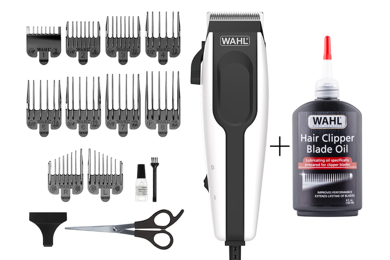 Wahl Home Pro Complete Adjustable Hair Clipper Kit (15pc) + Blade Oil 100ml