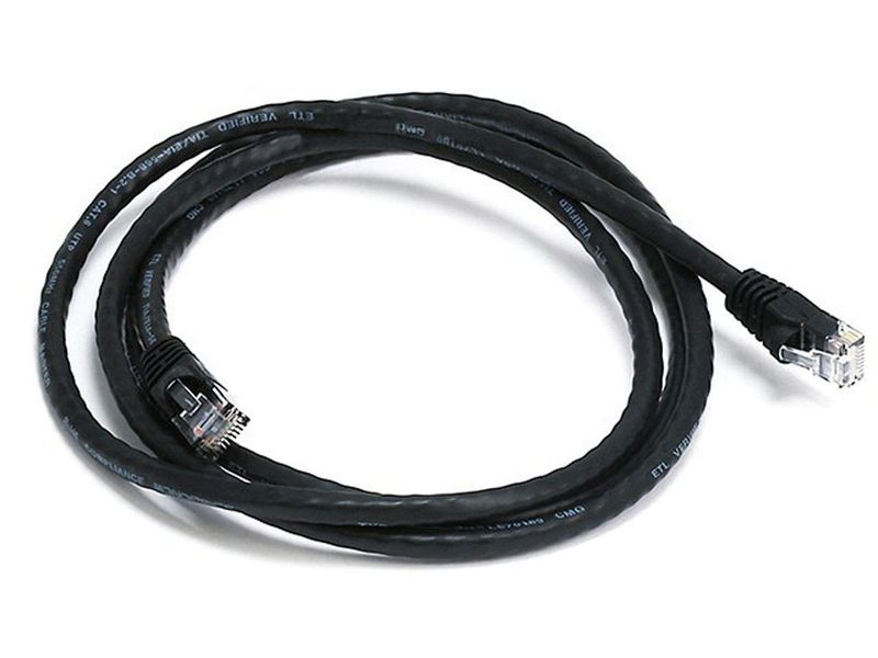 Actuone Black CAT 5 Network RJ45 Ethernet Cable - 2M