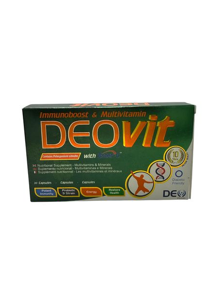 DeoVit Immunoboost &amp; Multivitamin with Ester-C - 30 Capsules