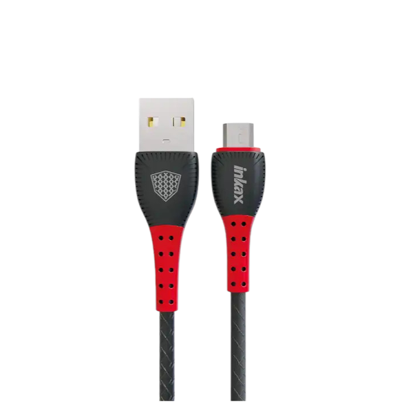 Inkax - CK-75 - Micro to USB - 1m - Cable - Black &amp; Red