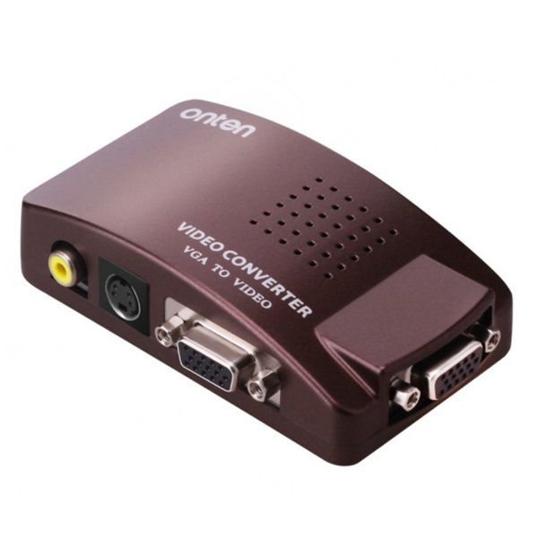 Onten OTN-5123 VGA to AV RCA S-Video Converter Box
