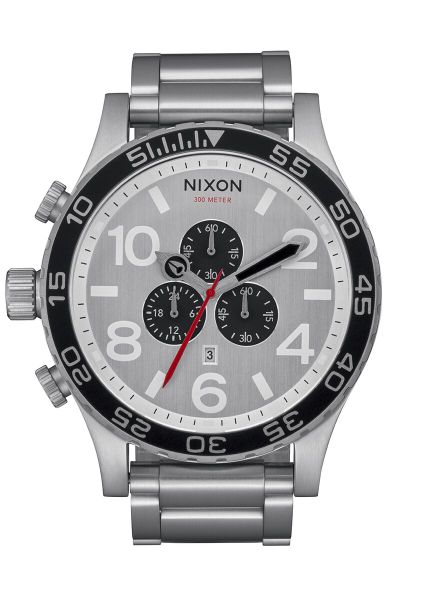 Nixon 51-30 Chrono All Silver /Black