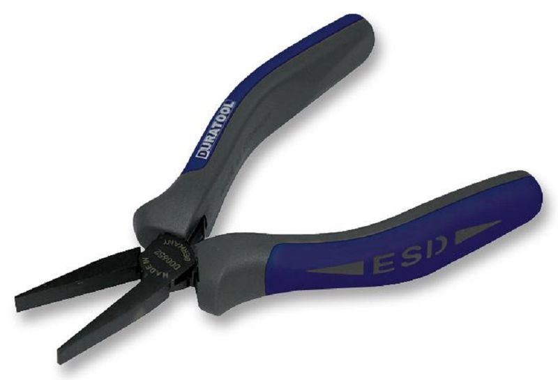 Duratool 130mm Length ESD Flat Nose Plier