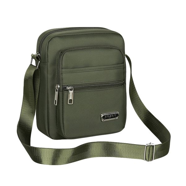Four Layer Zipper Waterproof Single Shoulder Messenger Bag