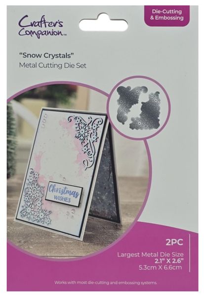 Crafters Companion Metal Die-Cutting &amp; Embossing Dies - Snow Crystals