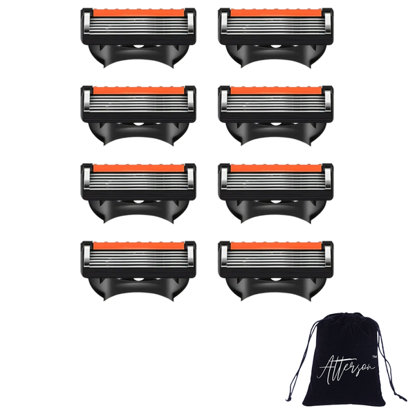 Gillette Fusion5 Compatible Replacement Razor Blades New 6 Layer - 8 Pack