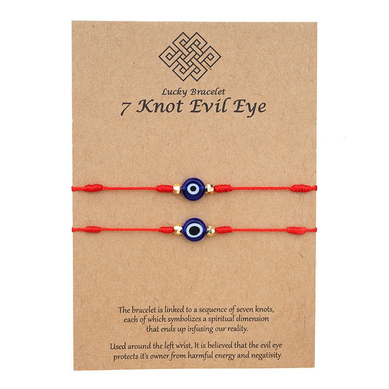 7 Knot Evil Eye Lucky Bracelet Red Shop Today. Get it Tomorrow