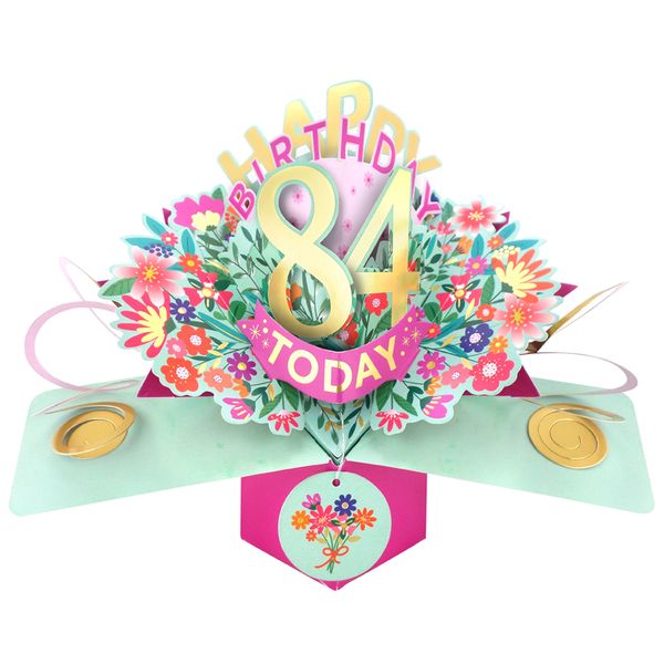 Happy 84th Birthday 3D Pop Up Card - Female