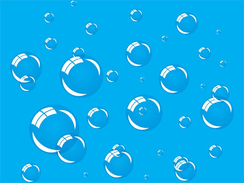 Laptop Skin Protector - Bubbles - Vinyl Sticker