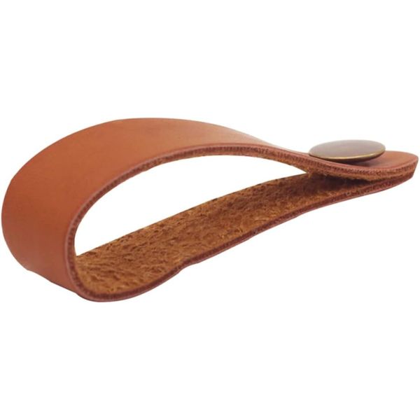 Acoustic Guitar Neck Strap Tie Coffee Leather Headstock Attachment