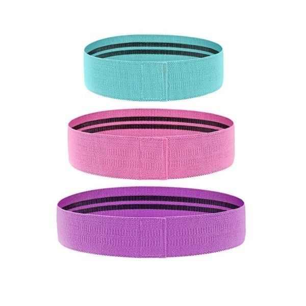Non-Slip Hip Exercise Resistance Bands Set - Set of 3
