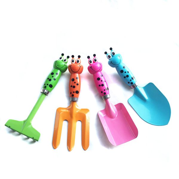 Children's Gardening Tool Beach Tools For Kids Toy Shovel Garden - 4 Set