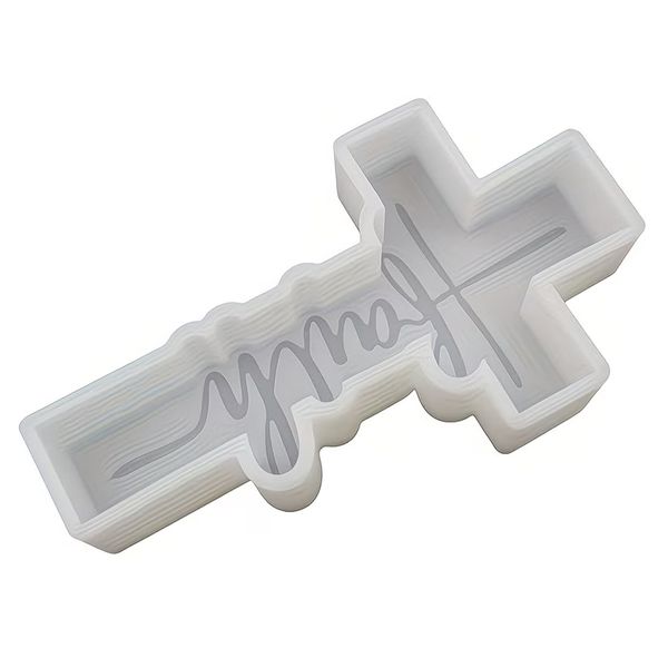 Faith Cross Epoxy Resin Silicon Mold