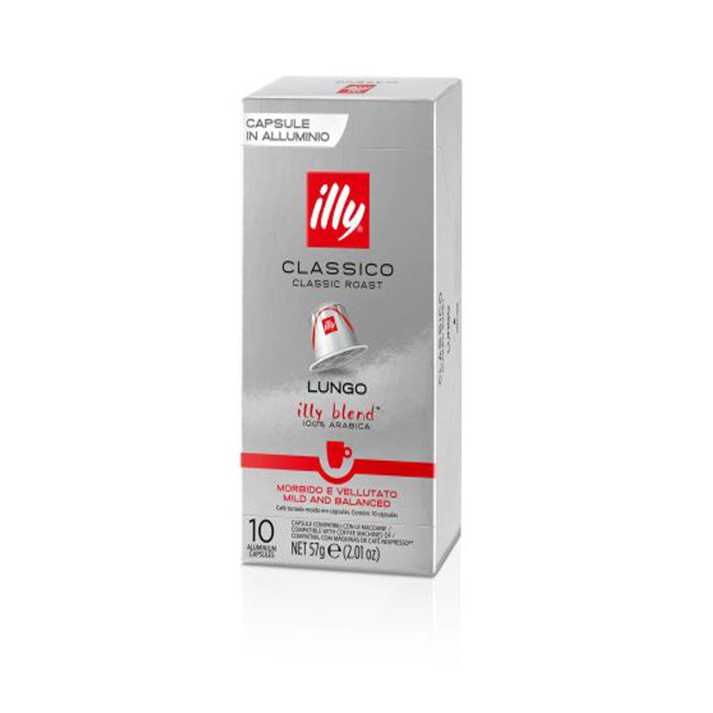 Nespresso Compatible Illy Capsules Classico Lungo Roast 10 Capsules ...