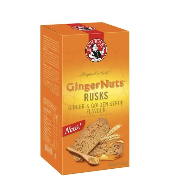 Bakers GingerNuts Rusks - 450g