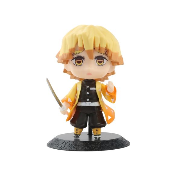 Demon Slayer Anime Zenitsu Agatsuma Cute Chibi Mini Figure
