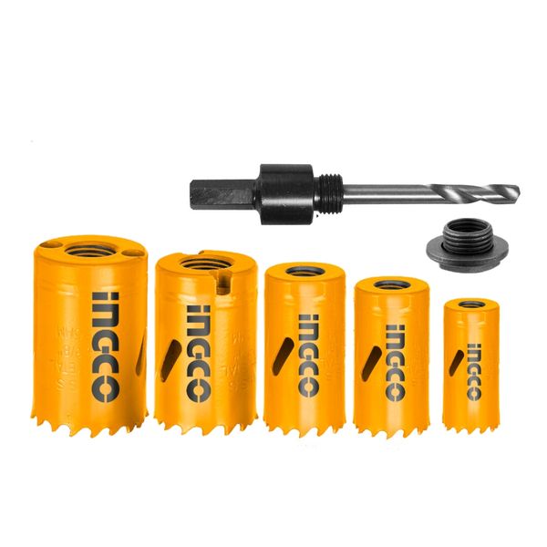 Ingco - Bi-Metal Hole Saw Set - 7 Pieces