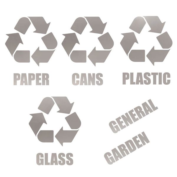 Recycle Stickers Combo Pack | Reflective | White