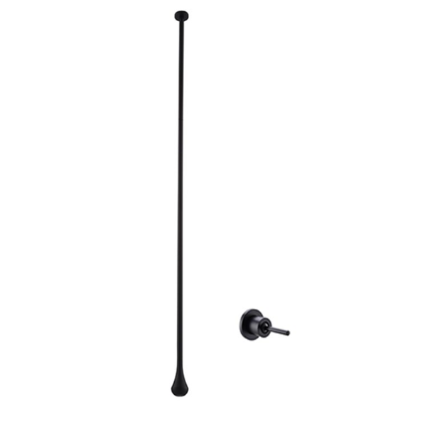 Luxus Black Deck Tear Drop Ceiling Mixer - 1600mm