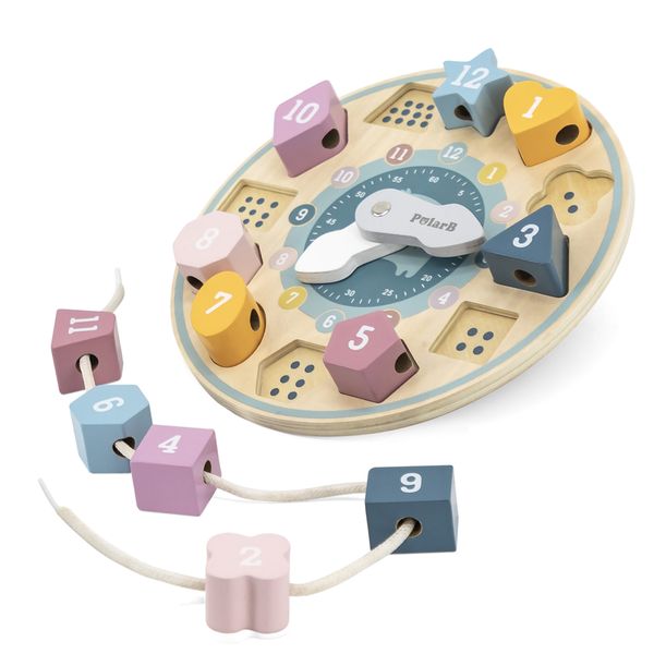 PolarB Matching Shape Wooden Clock