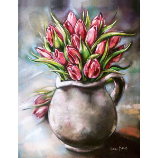 Diamond Painting - Jeanne-Budding Tulips-Round