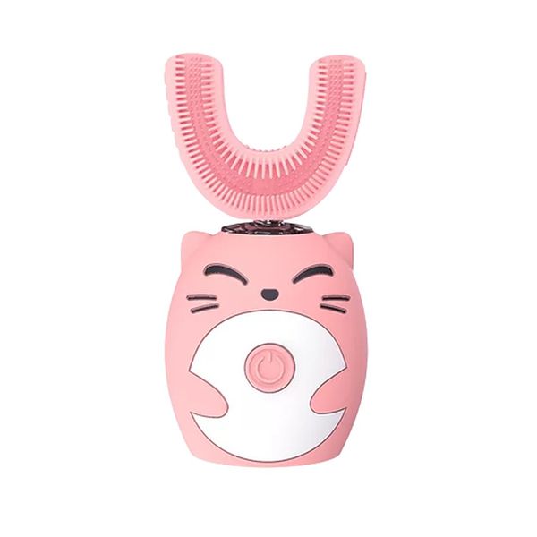 Shaped Electric Toothbrush For Children Pink