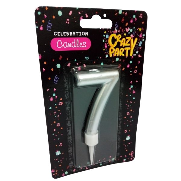 SourceDirect - Birthday Candle / Large Foil Birthday Candle Number - 7