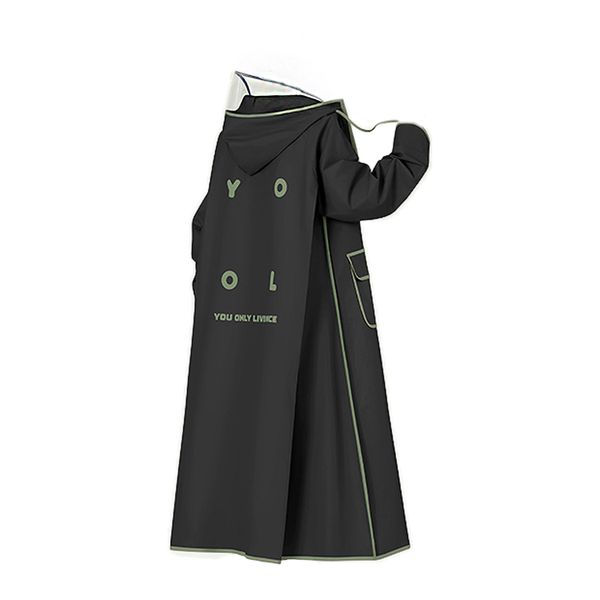 Adult Hooded Rain Poncho with Pocket - Waterproof Cycling and Hiking Raincoat